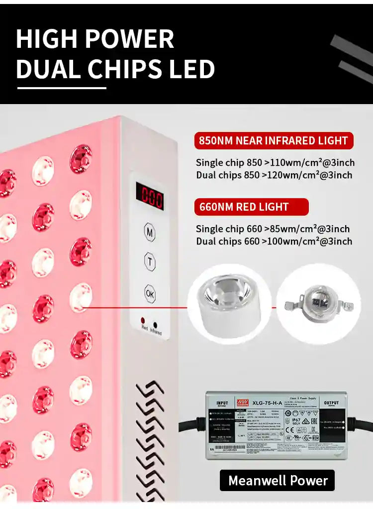 MaxPro2400 2400W Muscle Pain Relief Red Light Therapy Device