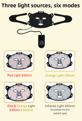 Four Color LED Light Therapy Silicone Mask – App Controlled