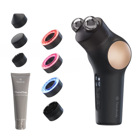 TheraFace PRO Microcurrent Facial Device - 8-in-1 Massager, LED Therapy &amp; More