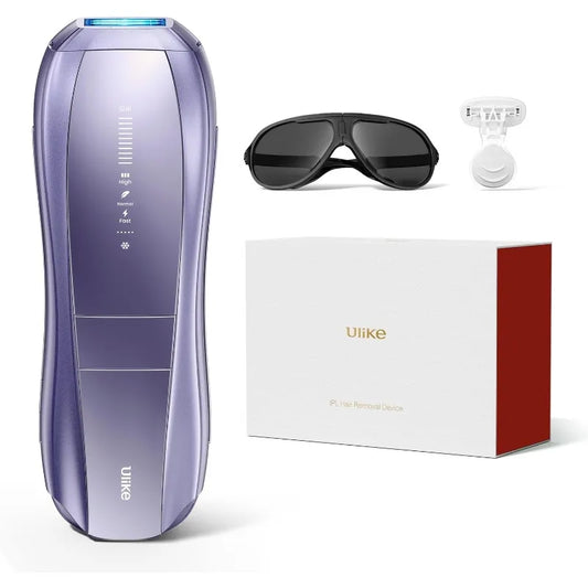 Ulike IPL Laser Hair Removal, Air 10 Unisex 65°F Ice-Cooling, Dual Lights & Sensor - FDA Cleared