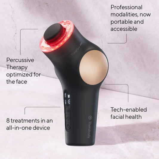 TheraFace PRO Microcurrent Facial Device - 8-in-1 Massager, LED Therapy &amp; More