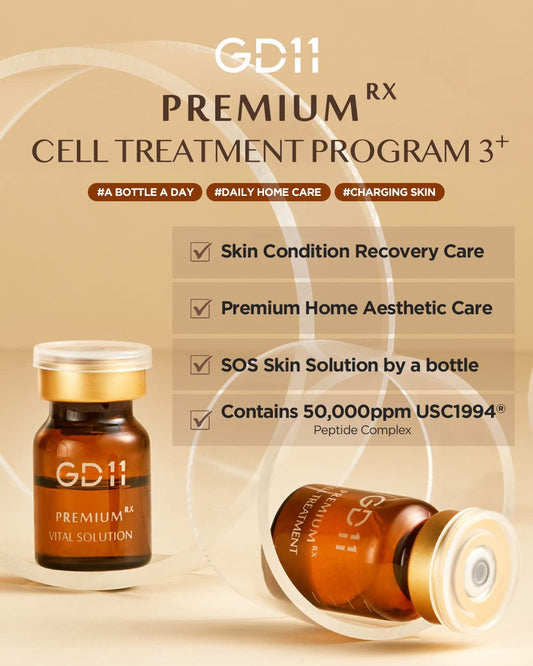 GD11 Premium Home Rx Cell Exosome Treatment.  3 Pairs (0.1oz. + 0.2 fl.oz.)