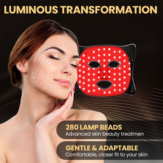 Lovsheme LED Face Mask. Light Therapy for Face Acne, Wrinkles &amp; Skin Rejuvenation.