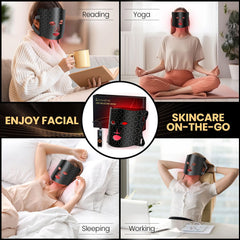 Lovsheme LED Face Mask. Light Therapy for Face Acne, Wrinkles &amp; Skin Rejuvenation.