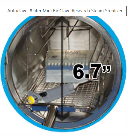 BioClave Mini 8L Autoclave for Quick Sterilization