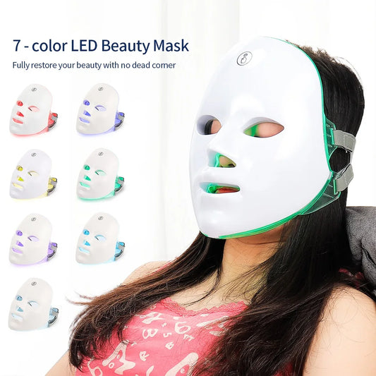 Anti Aging 7 Colors Facial & Neck LED Masks