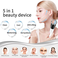 Facial Massager Ultrasonic Vibration Wrinkle Remover Anti-Ageing